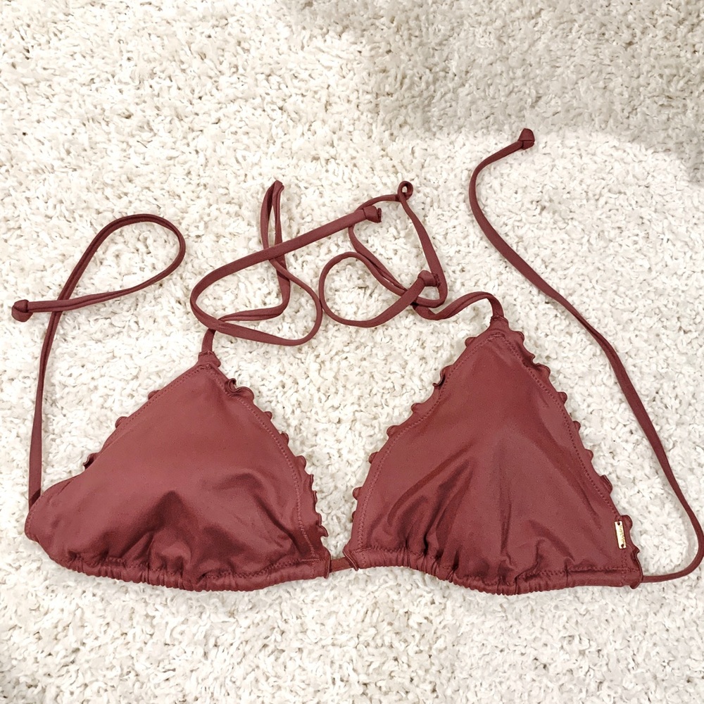 Victoria Secret PINK mauve bikini top sz L/XL